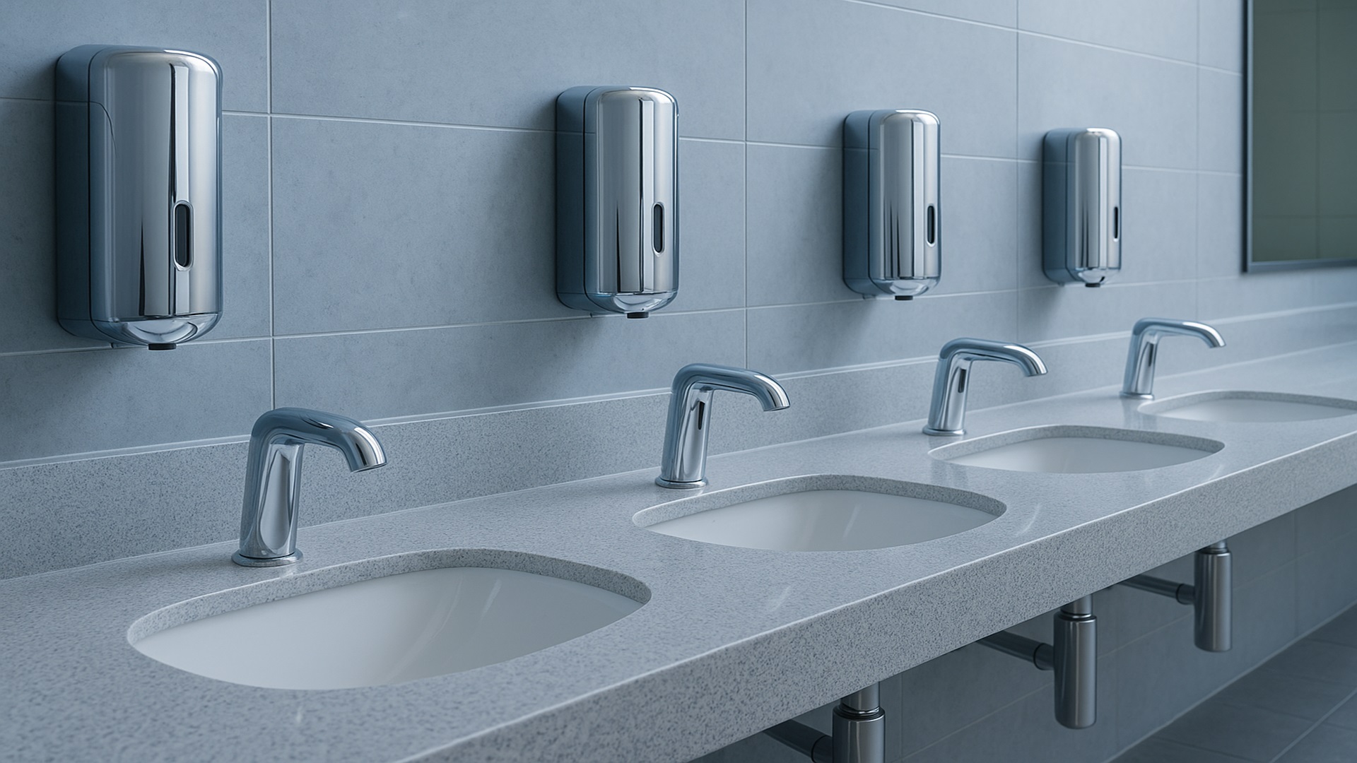 Airport restroom modernization
