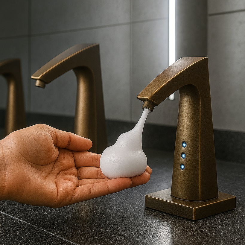 Best brand selections for touchless faucet and soap combos.
