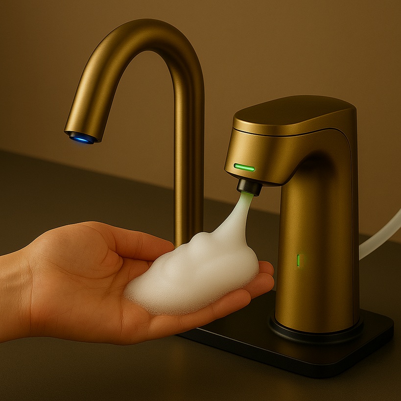 Upscale restroom example.