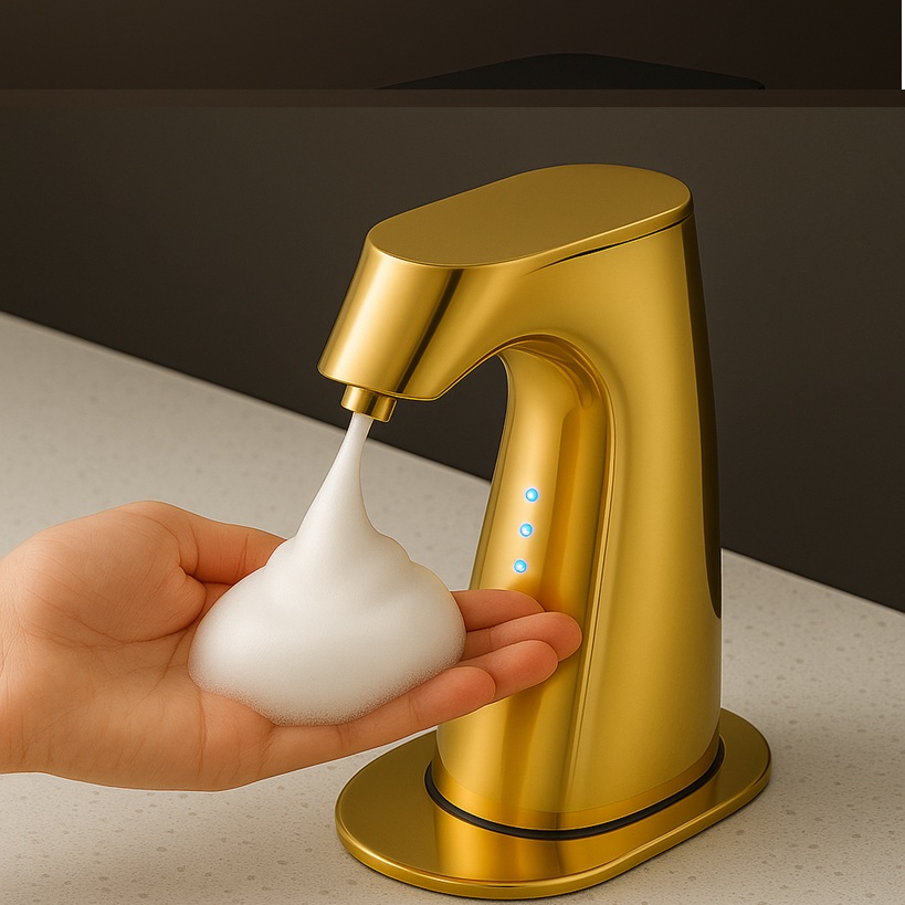 Office restroom close-up.