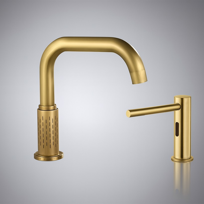 Multiple faucet/dispenser lines.