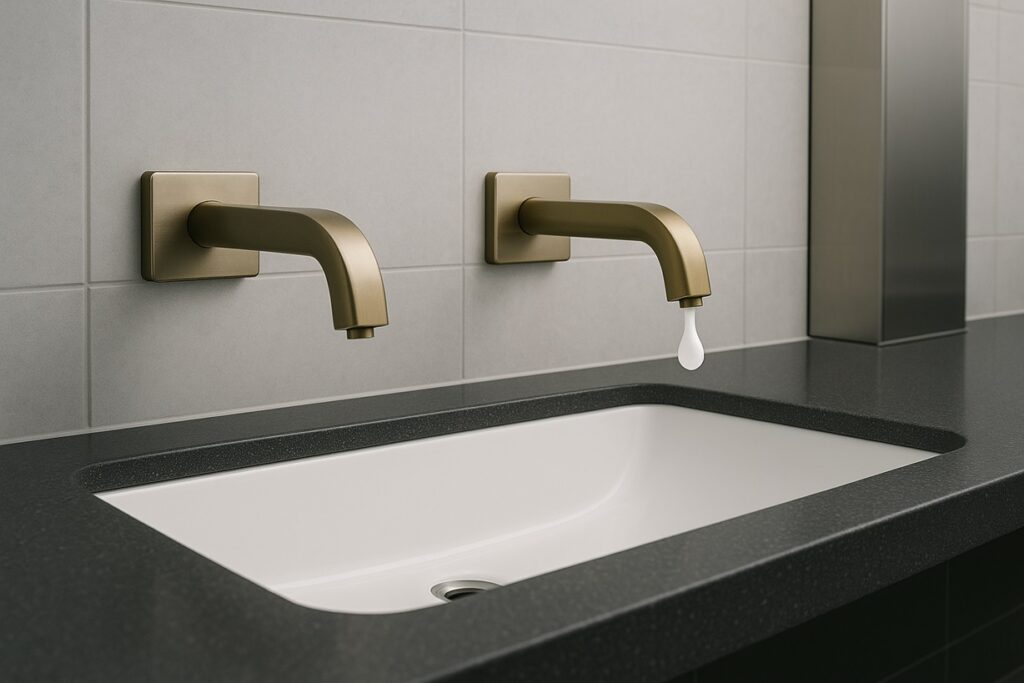 Planned layout of soap dispensers.