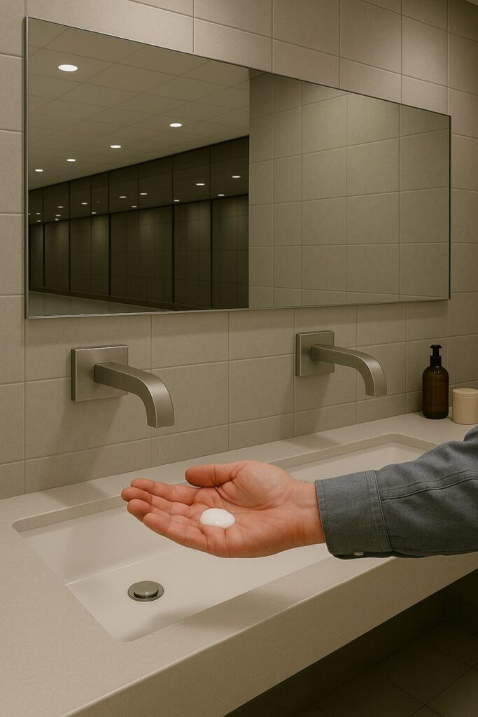 Close-up of finish details.