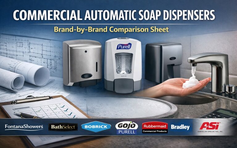 Read more about the article Commercial Automatic Soap Dispensers: Brand-by-Brand Comparison Sheet
