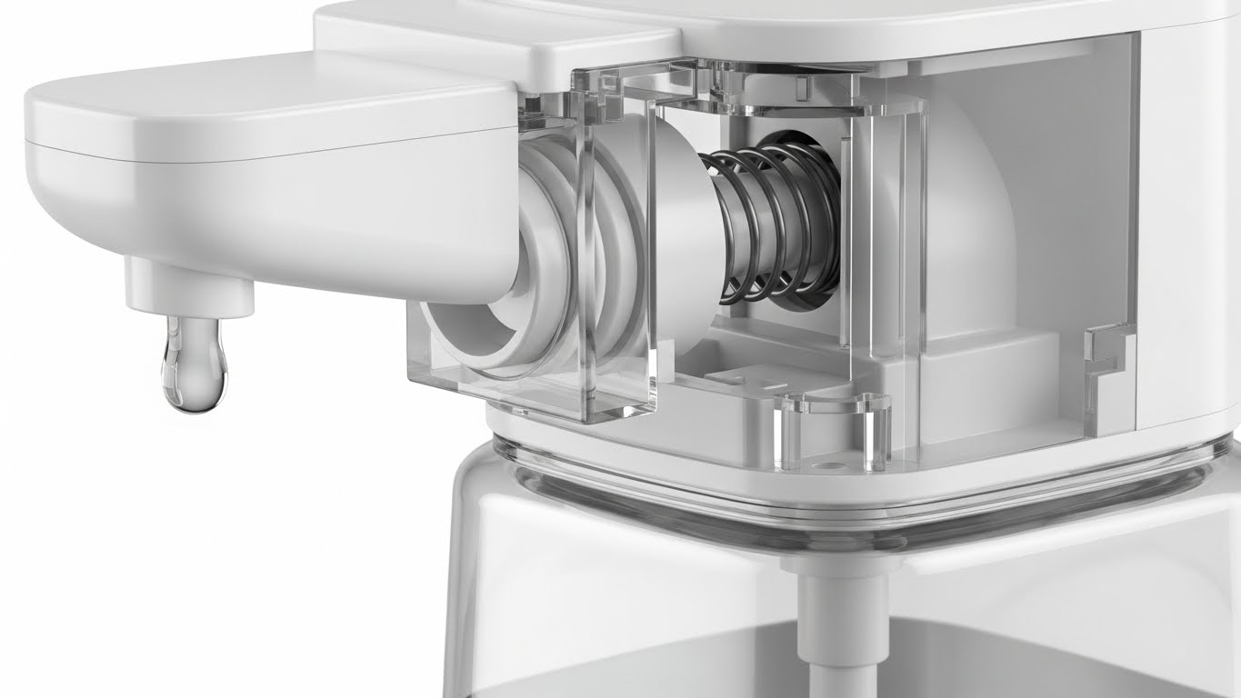 Dispense mechanism or internal pump system