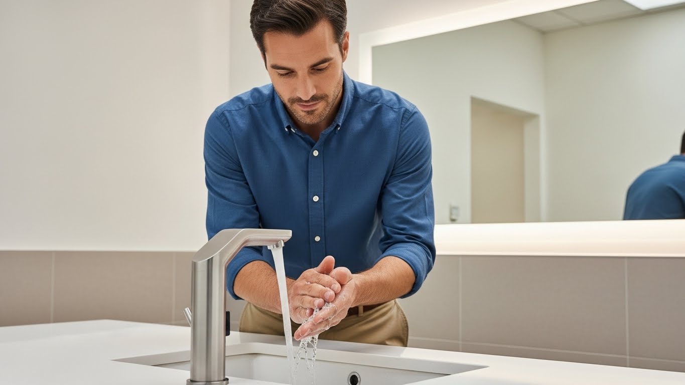 Automatic soap dispenser usage