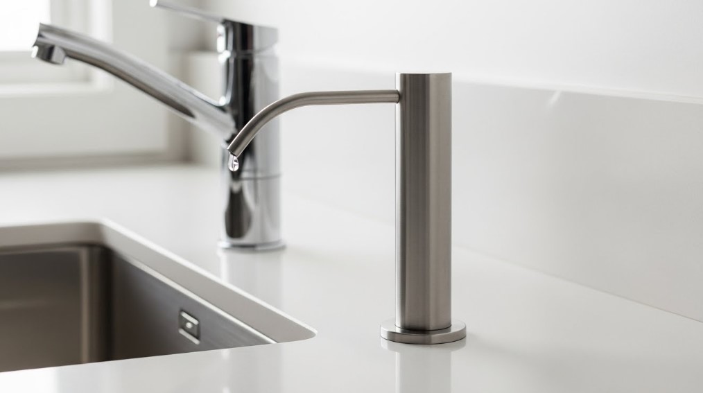 deck mounted soap dispenser