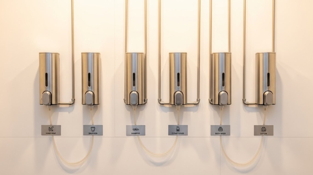 Multiple soap dispensers within a single system