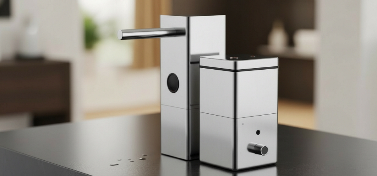 Touchless faucet and soap dispenser combo