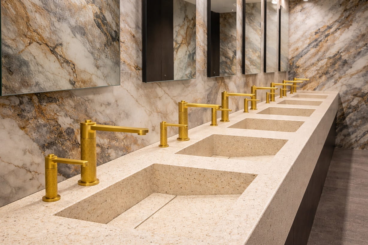 Wall mounted automatic soap dispenser compared with bar soap for commercial restroom hygiene