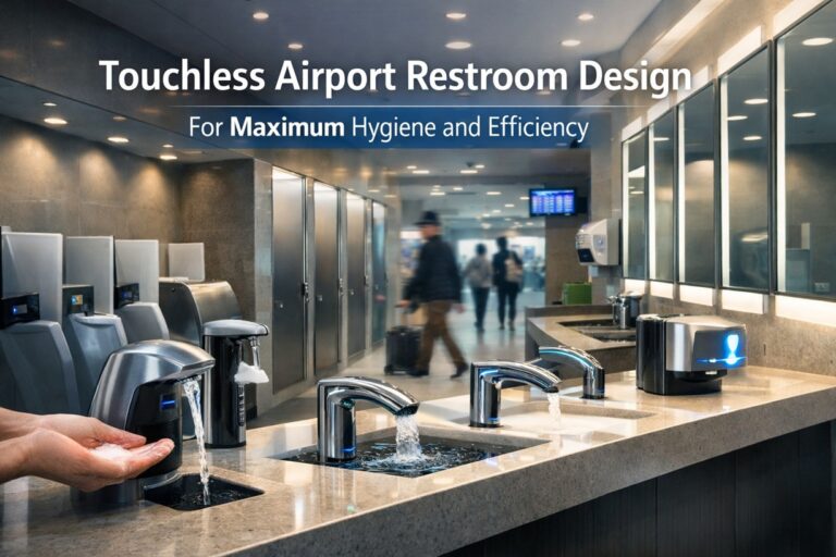 Read more about the article Touchless Airport Restroom Design for Maximum Hygiene and Efficiency