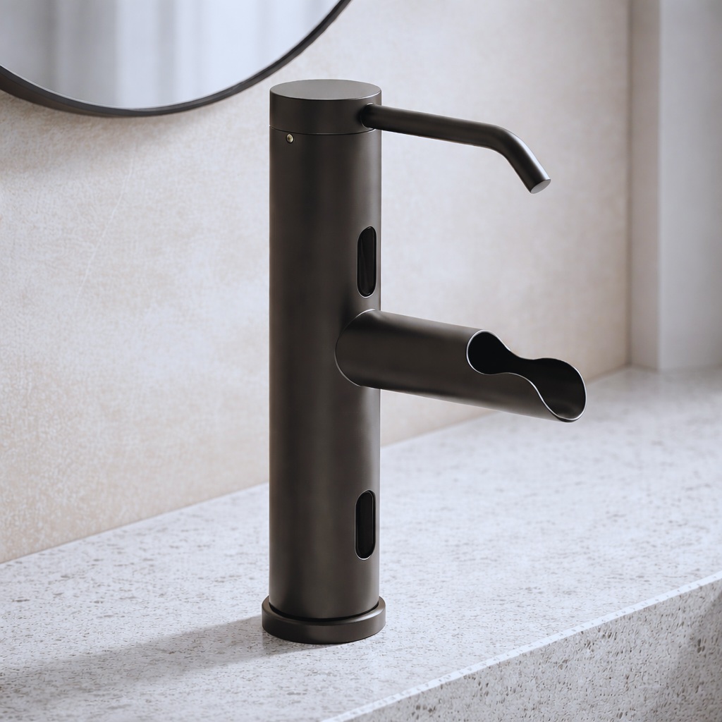 Bronze commercial restroom fixtures